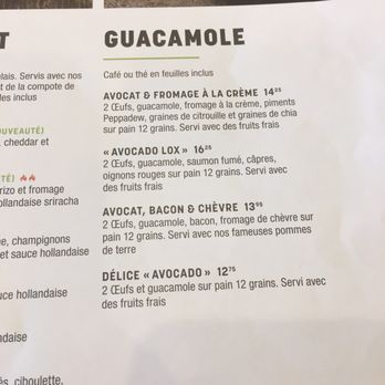 Ben & Florentine - Avocado toast menu - Breakfast & Brunch Near Me - Cowansville, Quebec