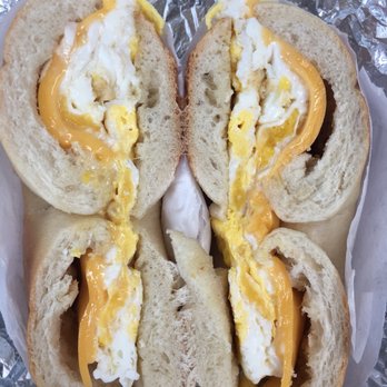 What A Bagel - Scooped out bagel with egg and cheese - Bagels Near Me - Glen Oaks, New York What A Bagel - Scooped out bagel with egg and cheese - Bagels Near Me - Glen Oaks, New York