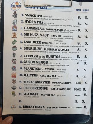 Menu photo 1 Jellyfish Brewing Seattle, WA