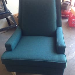 Mid century chair. Reupholstered, new cushion, and reconstructed legs. Under $800 Mid century chair. Reupholstered, new cushion, and reconstructed legs. Under $800