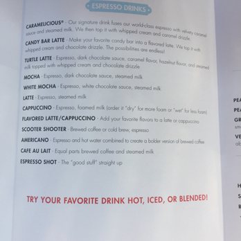 Scooter's Coffee - Mini menu! - Coffee & Tea Near Me - Las Vegas, Nevada Scooter's Coffee - Mini menu! - Coffee & Tea Near Me - Las Vegas, Nevada
