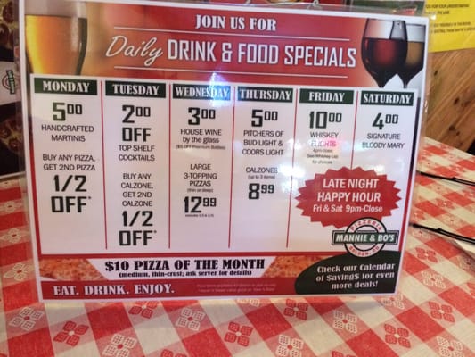 Menu photo 3 Mannie & Bo's Pizzeria Golden, CO Menu photo 3 Mannie & Bo's Pizzeria Golden, CO