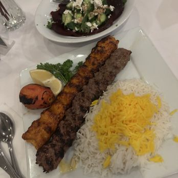 Sadaf Restaurant - Koobideh Combo with beet salad - Persian/Iranian Near Me - Encino, California