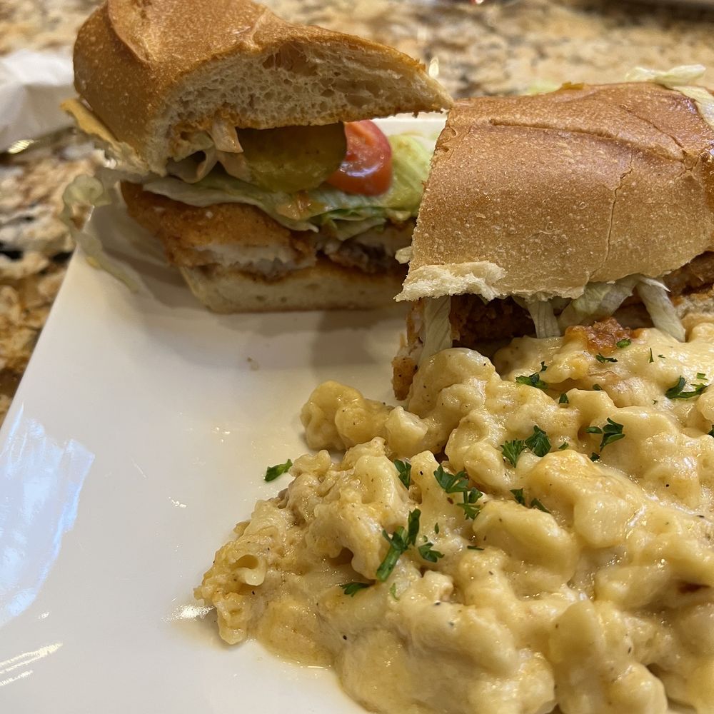 Off The Hook Of Yonkers - 6 in Catfish Po'Boy Sandwich and Mac - Seafood Near Me - Yonkers, New York Off The Hook Of Yonkers - 6 in Catfish Po'Boy Sandwich and Mac - Seafood Near Me - Yonkers, New York