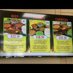 El Toro taco shop - Menu
