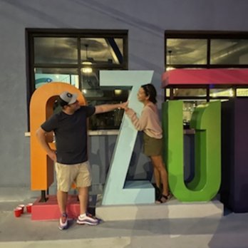 Azul - people always take pictures near the letters out front - Seafood Near Me - Chicago, Illinois