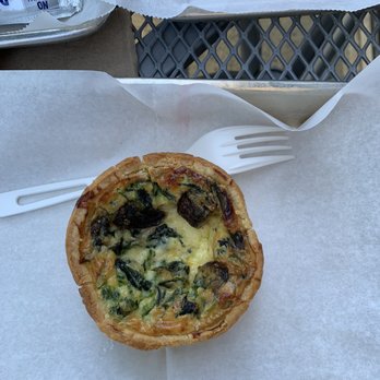 Spectra Coffee - Spinach and mushroom quiche with flakey buttery crust - Coffee & Tea Near Me - San Jose, California Spectra Coffee - Spinach and mushroom quiche with flakey buttery crust - Coffee & Tea Near Me - San Jose, California