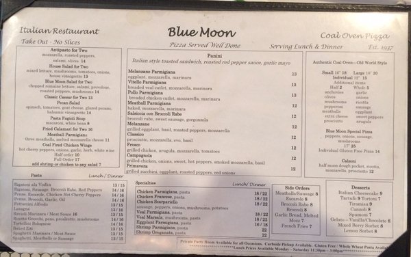 Menu photo 8 Blue Moon Rockville Centre, NY
