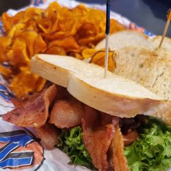 Zipps Sports Grill - Blt with sweet potatoe chips