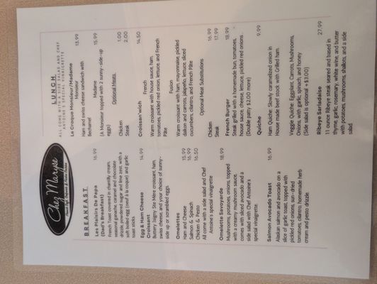 Menu photo 1 Chez Maryse Fresno, CA Menu photo 1 Chez Maryse Fresno, CA