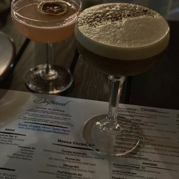 Driftwood - Mezcal cocktail and Trails End (horchata, cacao, vodka, espresso) - Cocktail Bars Near Me - Boynton Beach, Florida Driftwood - Mezcal cocktail and Trails End (horchata, cacao, vodka, espresso) - Cocktail Bars Near Me - Boynton Beach, Florida