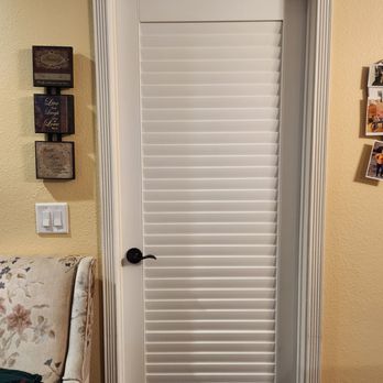 Shutter Effex - Master bedroom door. - Shutters Near Me