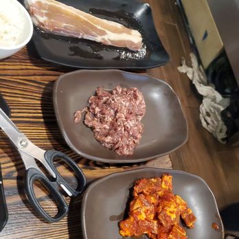 Woo Mee Ok Korean BBQ - Our meats, round 1 - Korean Near Me - Dallas, Texas Woo Mee Ok Korean BBQ - Our meats, round 1 - Korean Near Me - Dallas, Texas