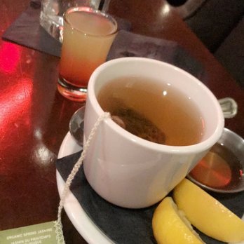 Therapy - Hot tea, pineapple upside down cake shot, and water. I'm cool like that!! - Bars Near Me - Las Vegas, Nevada Therapy - Hot tea, pineapple upside down cake shot, and water. I'm cool like that!! - Bars Near Me - Las Vegas, Nevada