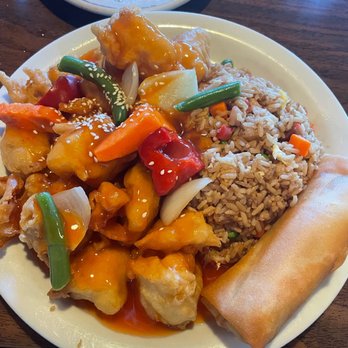 Great China Restaurant - Sweet and sour pork, spring roll, bbq pork fried rice - Chinese Near Me - Kirkland, Washington