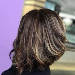 Artricia Balenci Salon and Spa - Dimensional Highlights and gray coverage by Artricia Balenci