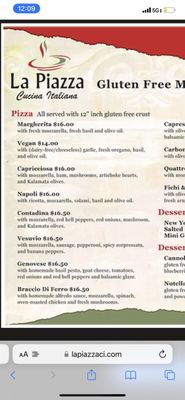 Menu photo 4 La Piazza Springfield, IL