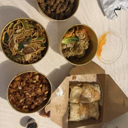 We ordered kung pao chicken, beef noodles, crispy chicken, spicy pork dumplings, and crispy beef rolls. All was very good. We ordered kung pao chicken, beef noodles, crispy chicken, spicy pork dumplings, and crispy beef rolls. All was very good.