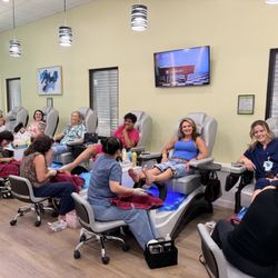 Color Nails and Spa - Some of out amazing clients enjoying their pedicure
