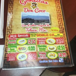 Gorditas Don Coco - Specials