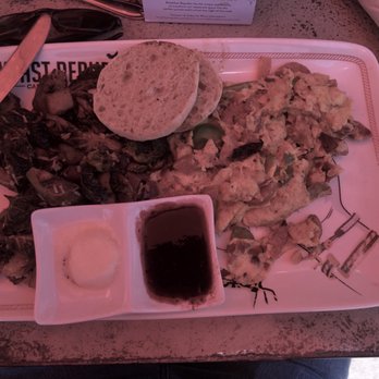 Breakfast Republic - Portuguese linguisa scrambler - Breakfast & Brunch Near Me - Irvine, California Breakfast Republic - Portuguese linguisa scrambler - Breakfast & Brunch Near Me - Irvine, California