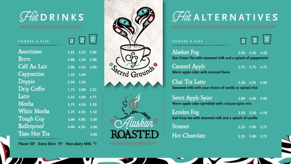 Menu photo 2 Sacred Grounds Cafe Juneau, AK Menu photo 2 Sacred Grounds Cafe Juneau, AK