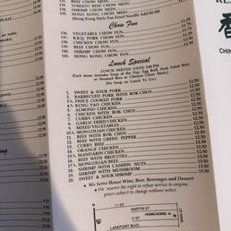 Menu April 2026 Menu April 2026