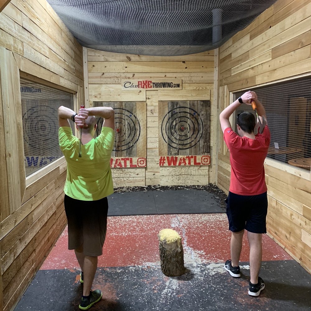 Class Axe Throwing - Lining up for a Bullseye! - Axe Throwing Near Me - San Antonio, Texas Class Axe Throwing - Lining up for a Bullseye! - Axe Throwing Near Me - San Antonio, Texas