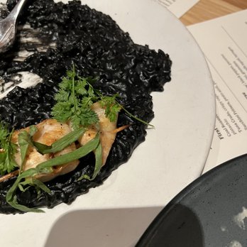 Rose Mary - Crni squid ink risotto - Italian Near Me - Chicago, Illinois Rose Mary - Crni squid ink risotto - Italian Near Me - Chicago, Illinois