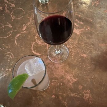 Campfire - Paloma and red wine to start while we wait for our table - New American Near Me - Carlsbad, California Campfire - Paloma and red wine to start while we wait for our table - New American Near Me - Carlsbad, California