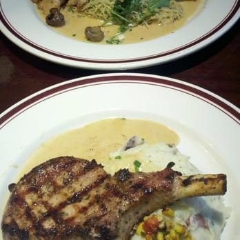 Mike's American - Pork Chop + Chicken Pasta :D - American Near Me - Springfield, Virginia