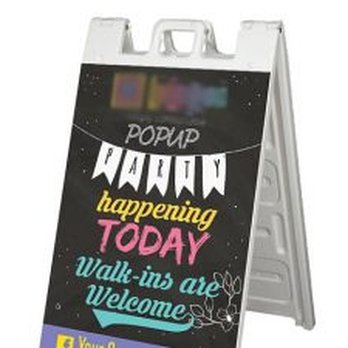 Mansi Print Shop - Custom Printed A-Frame Sign - Printing Services Near Me - Elmhurst, New York Mansi Print Shop - Custom Printed A-Frame Sign - Printing Services Near Me - Elmhurst, New York