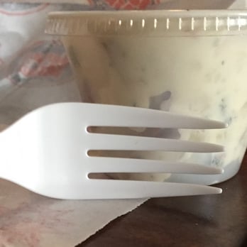 Jersey Mike's Subs - Fork compared to complete serving of 1.75 plus tax side of Potato Salad. Ripoff City. - Sandwiches Near Me - Tarzana, California Jersey Mike's Subs - Fork compared to complete serving of 1.75 plus tax side of Potato Salad. Ripoff City. - Sandwiches Near Me - Tarzana, California