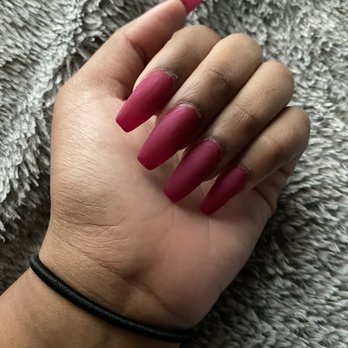 Happy Nails - matte coffin nails - Nail Salons Near Me - Mount Pocono, Pennsylvania