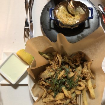 The Willows - Calamari and French Onion Soup - Seafood Near Me - Santa Ynez, California