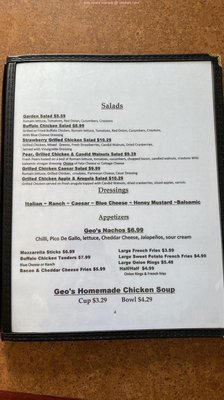 Menu photo 1 Geos Restaurant Cranston, RI
