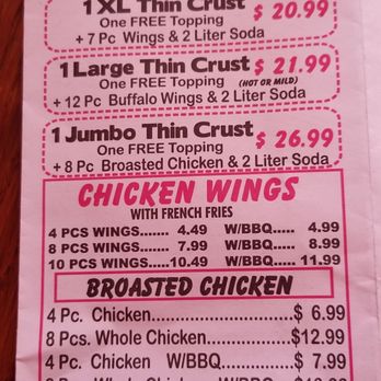 Maya's Pizza - the price of the menu - Pizza Near Me - Chicago, Illinois