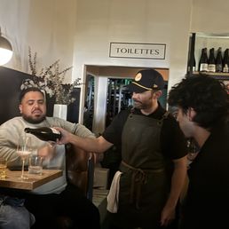 Always filling everyone's glass Always filling everyone's glass