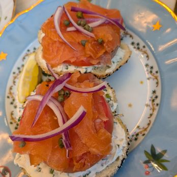 Elephantine - Smoked Salmon on Simit, $17. - Cafes Near Me - Boston, Massachusetts