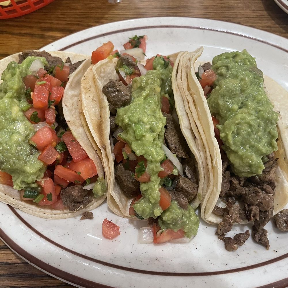 Mi Zacatecas - 3 soft-shell carne asada tacos - Mexican Near Me - Hawthorne, California