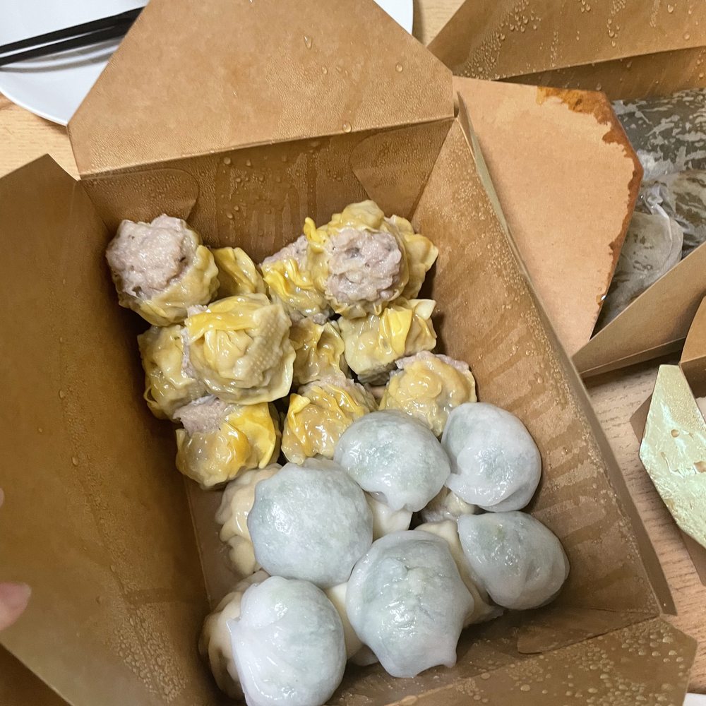 Dim Sum Basket - siu mai + quail egg siu mai + chive & shrimp dumpling - Dim Sum Near Me - Brentwood, California Dim Sum Basket - siu mai + quail egg siu mai + chive & shrimp dumpling - Dim Sum Near Me - Brentwood, California