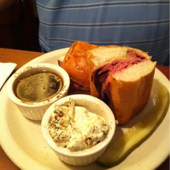 Winston's Cafe - French dip sandwich with tatter salad lol - New American Near Me - Chesapeake, Virginia Winston's Cafe - French dip sandwich with tatter salad lol - New American Near Me - Chesapeake, Virginia