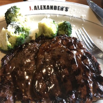 J. Alexander's - Steak Maui w/Steamed Broccoli - New American Near Me - San Antonio, Texas J. Alexander's - Steak Maui w/Steamed Broccoli - New American Near Me - San Antonio, Texas