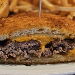 Monty’s Sports Bar And Grill - Close up of patty melt, very filling!