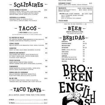 Broken English Taco Pub - The Loop - Mexican Near Me - Chicago, Illinois