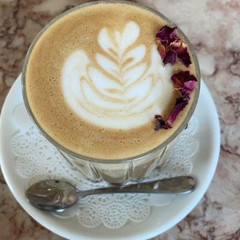 Fellows Cafe - Pistachio rose latte - Breakfast & Brunch Near Me - Roswell, Georgia