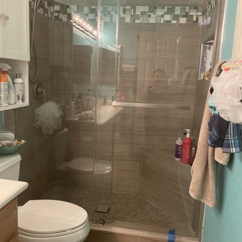 Varglass - Barn door style glass shower doors! I love it! - Glass & Mirrors Near Me