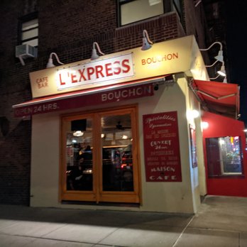 L’Express - Ext L'Express on a Saturday night - French Near Me - New York, New York