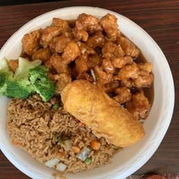 Orange chicken fried rice Orange chicken fried rice