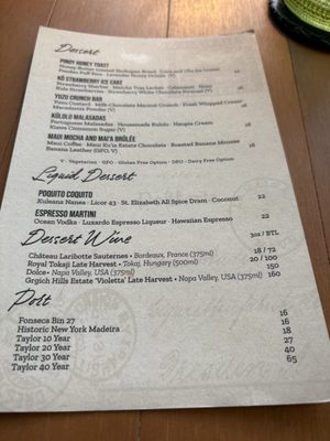 Menu photo 5 Kō Maui, HI